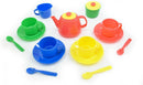  Peterkin toy tea set with teapot cups saucers and spoons
