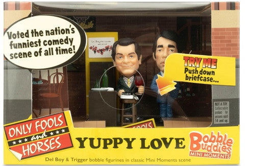 Only Fools and Horses Yuppy Love Mini Moments Bobble Buddies Del Boy and Trigger collectible