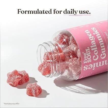 Free Soul Collagen Gummies High Strength Marine Type 1 Hydrolysed 60 Pack