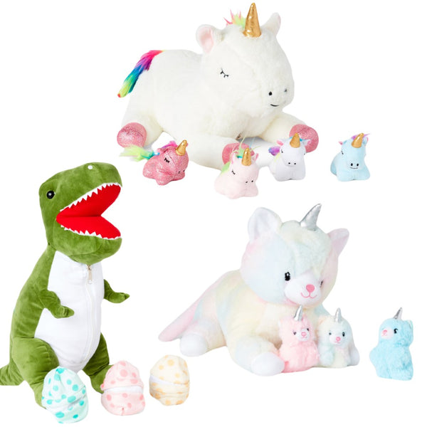 Snugy Babies Stuffed Animal Soft Toys - Dinosaur, Unicorn, Kittycorn