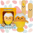 Egg & Soldiers Soft Toy Plush Gift Egg Hunt Prize - 19cm X 15cm-3