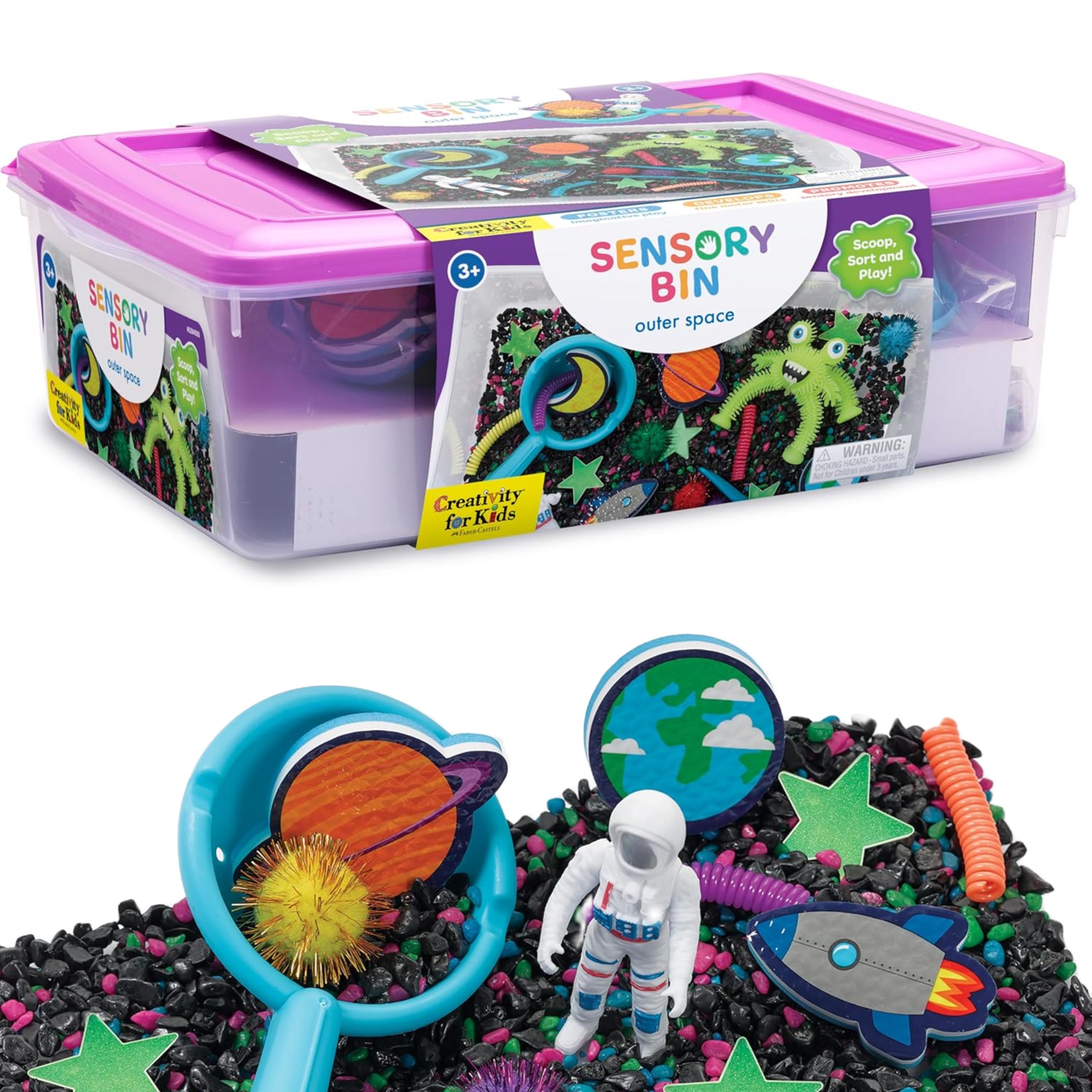 Creativity for Kids Sensory Bin Outer Space – Space-Themed Play Set wi ...