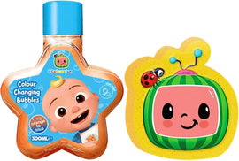 COCOMELON 350ML Bubble Bath, Bath Sponge Gift Set - 0