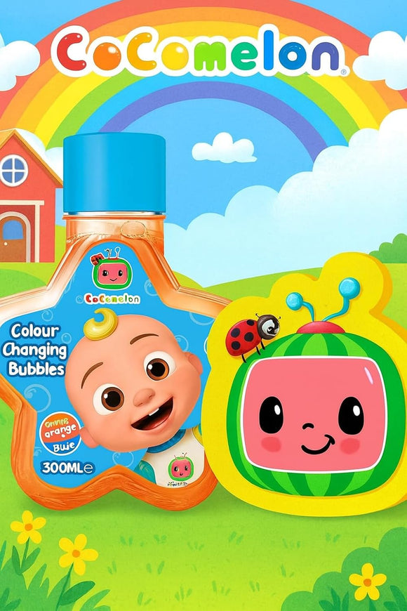 COCOMELON 350ML Bubble Bath, Bath Sponge Gift Set