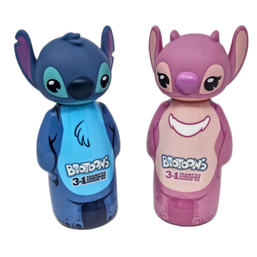 Disney Lilo & Stitch and Angel 3-in-1 Shampoo, Conditioner & Body Wash Set