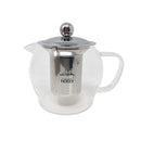 Glass Teapot Steel Infuser & Lid Heat Resistant Borosilicate Loose Tea 1200ml-7