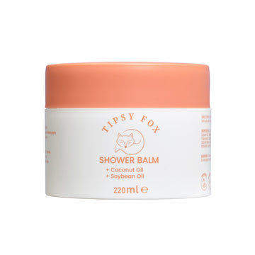 Tipsy Fox Vegan Shower Balm 220ml with Coconut Oil body cleanser