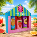 Valentines Juice Box Body Care Gift Set Papaya Lotion Plum Hand Cream Wash Puff-1