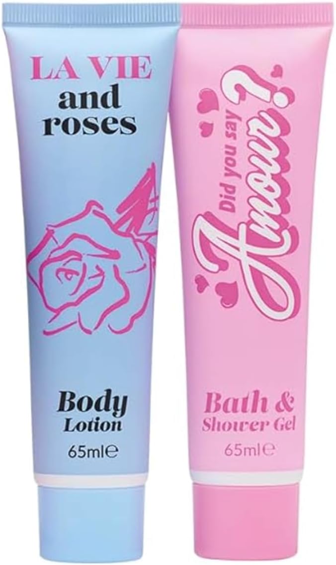 EMILY IN PARIS TRAVEL MUG, 65ML BATH & SHOWER GEL, 65ML BODY LOTION