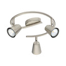 3 Bulb Spotlight Travale S- GU10-LED Matt Nickel- 3 x 5W LED Bulbs Included-1