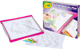 CRAYOLA Light-Up Tracing Pad | Trace & Create Colourful Custom Scenes! | Kids LED Drawing Tablet | Batteries Required (Not Included) | Ages 3+, PINK - 0