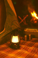 Vintage Camping Lantern Stepless Dimmable Rechargeable Solar Powered-8