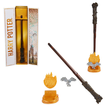Official Wizarding World Harry Potter magic wand by Spin Master with display stand