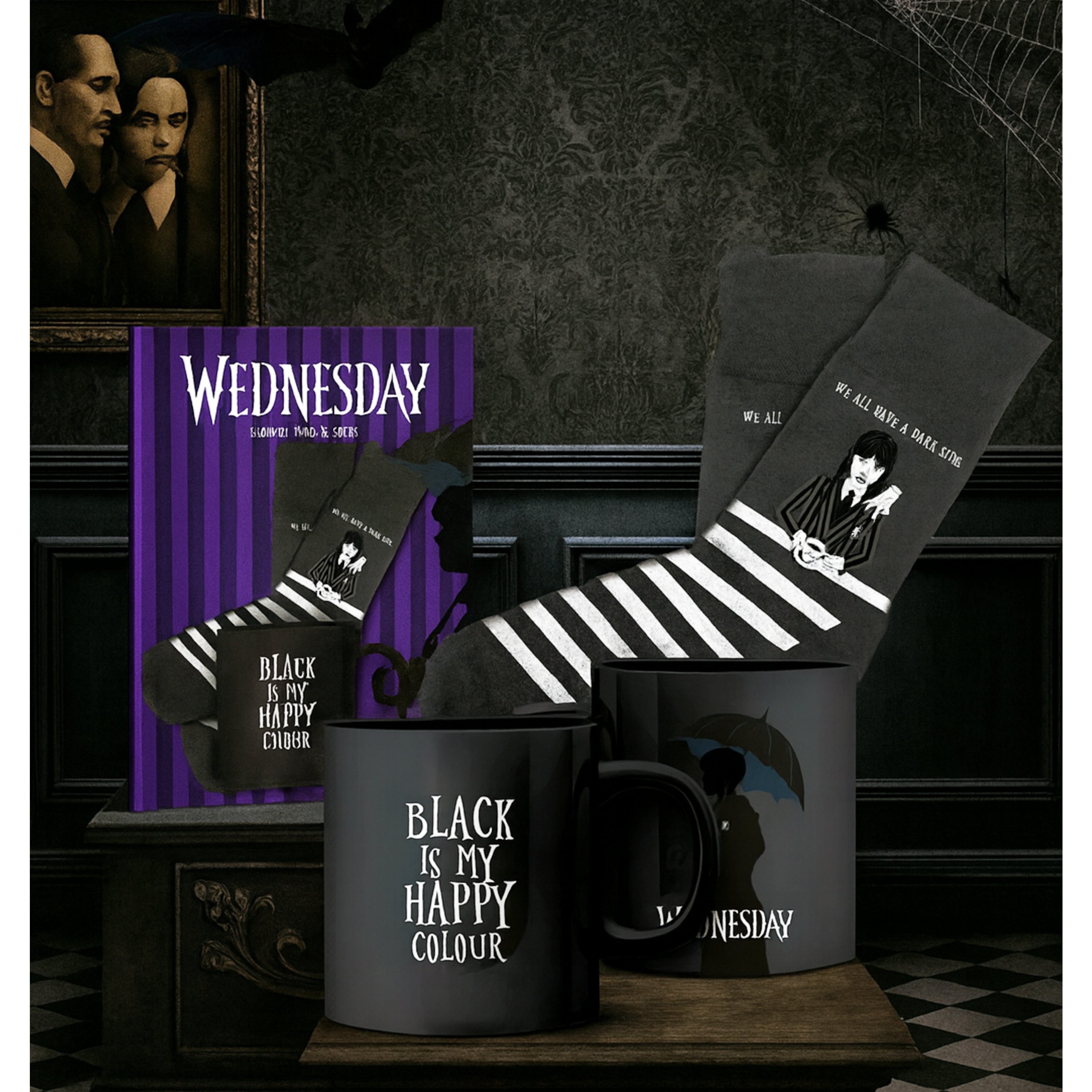 Wednesday Mug & Socks Gift Set - 0