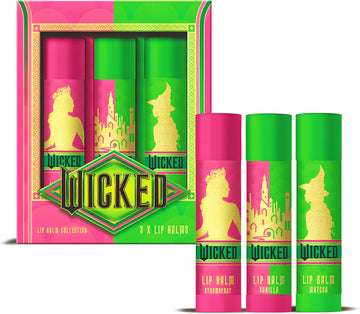 Wicked Lip Balm Set 3 Pack | Strawberry, Vanilla & Matcha | Limited Edition Gift - 0