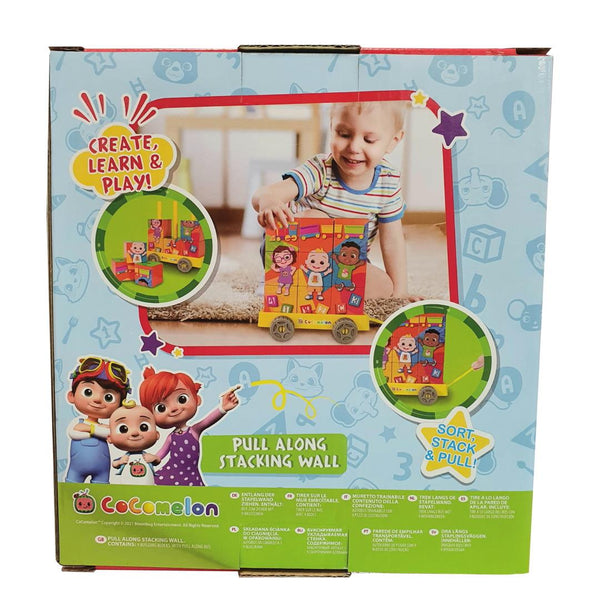 Cocomelon Pull Along Stacking Wall Cubes