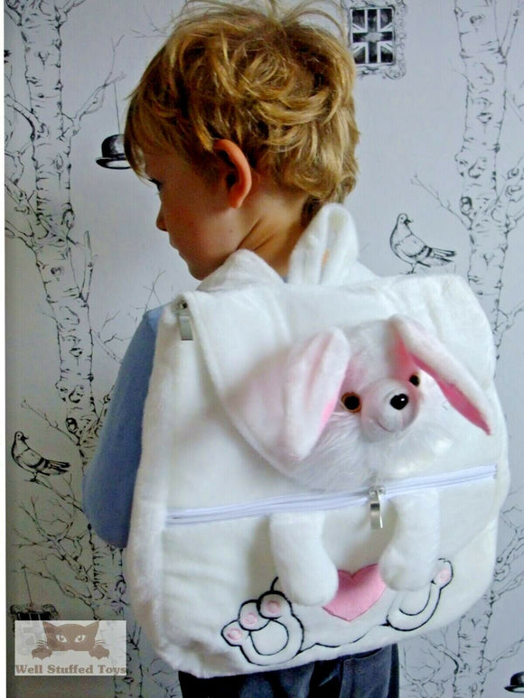 Cute Children's Bunny Bag Backpack Deluxe Paws ®