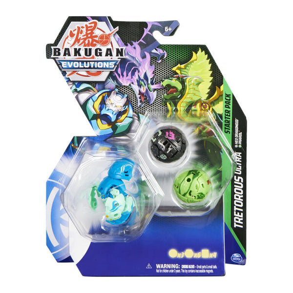 Bakugan Evolutions Starter Pack 3-Pack, Tretorous Ultra with Pharol and Neo Dragonoid