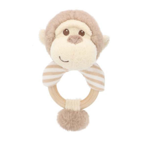 Keel Toys Keeleco 100% Recycled Baby Marcel Monkey Themed Blankets, Rattles, Plush Toys