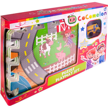 CoComelon EVA Puzzle Playmat Set with vehicle