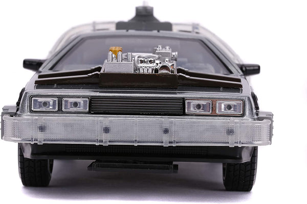 Back To The Future III Time Machine Light-Up 1:24 Die Cast Vehicle 2166 Jada