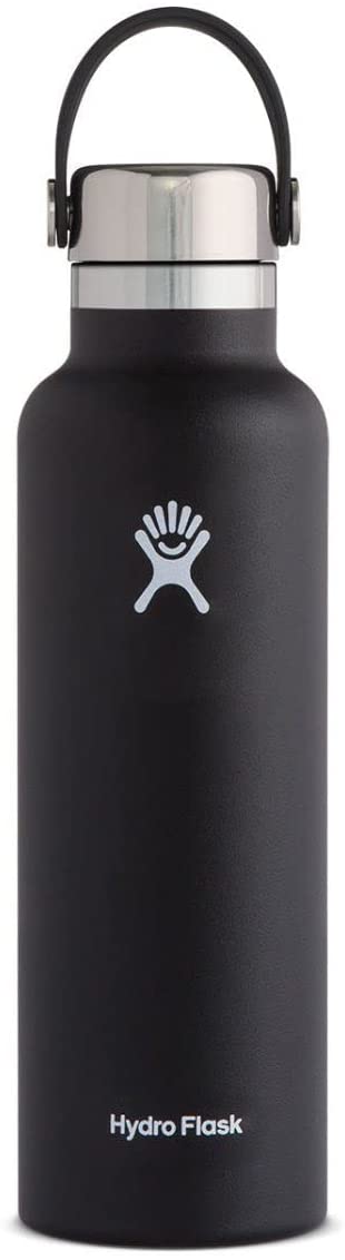 Buy black HYDRO FLASK - Water Bottle 621 ml (21 oz) - Vacuum Insulated Stainless Steel Water Bottle with Leak Proof Flex Cap
