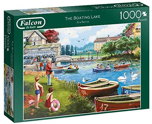 Jumbo 11252 Falcon de Luxe-The Boating Lake 1000 Piece Jigsaw Puzzle