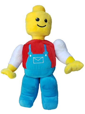 12-inch construction worker plush toy with soft fabric