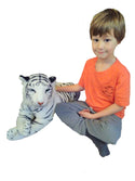 Deluxe Paws Realistic Lifelike Stuffed Plush White Tiger Soft Toy 100cm 40"