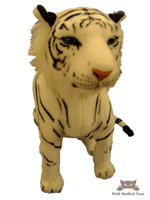 Deluxe Paws Large White Tiger Sitting 60cm