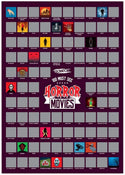 A2 Scratch Off Wall Poster - Mindfulness, Fitness, Cult Movies, Horror Movies