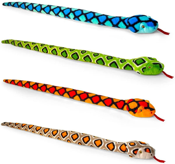 Snake Plush Toys 100cm (Assorted) 100% Recycled Eco Soft Teddy Keel SE1165