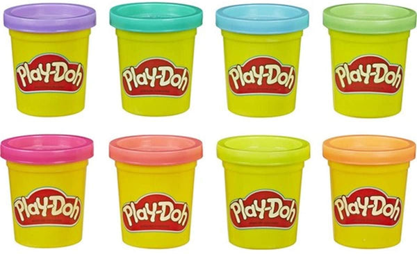Play-Doh 8-Pack Neon Or Rainbow Non-Toxic Modelling Compound with 8 Colours