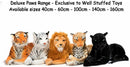 Big Cats Wild Realistic Plush 40cm-1
