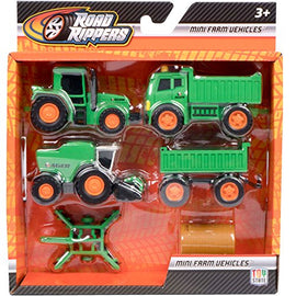 Nikko 9907 Mini Farming Vehicles - Dumper Tractor Trailer Combine set - 0