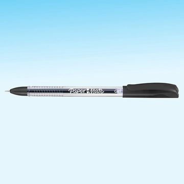 12 x Paper Mate Gel Pens, Smooth Needle Point (0.5mm), Black, 12 Count - 0