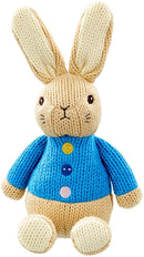 Peter Rabbit and Flopsy Plush Toy  Deluxe Hand Knitted Set - Rainbow Designs-4