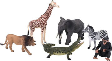 MOJO Safari animal playset with 6 hand painted realistic figures