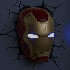 Box Damaged - Marvel Iron Man 3d Wall Light - 0
