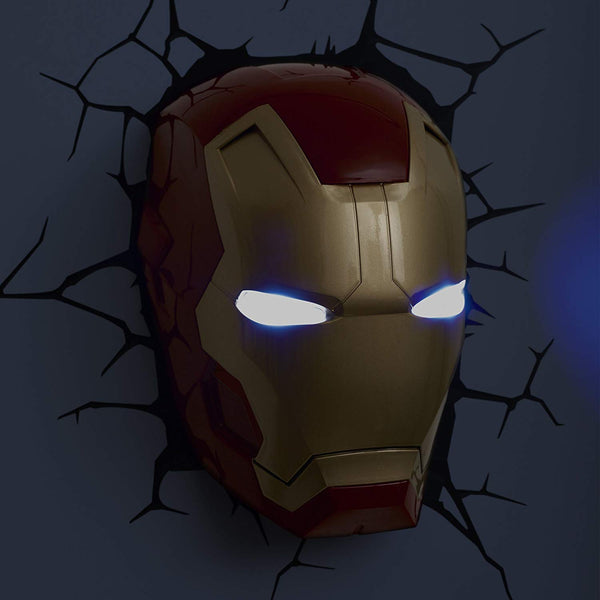 Box Damaged - Marvel Iron Man 3d Wall Light