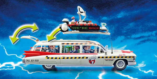 Playmobil Ghostbusters 70170 Ecto-1A with Light and Sound Effects for Children Ages 6+
