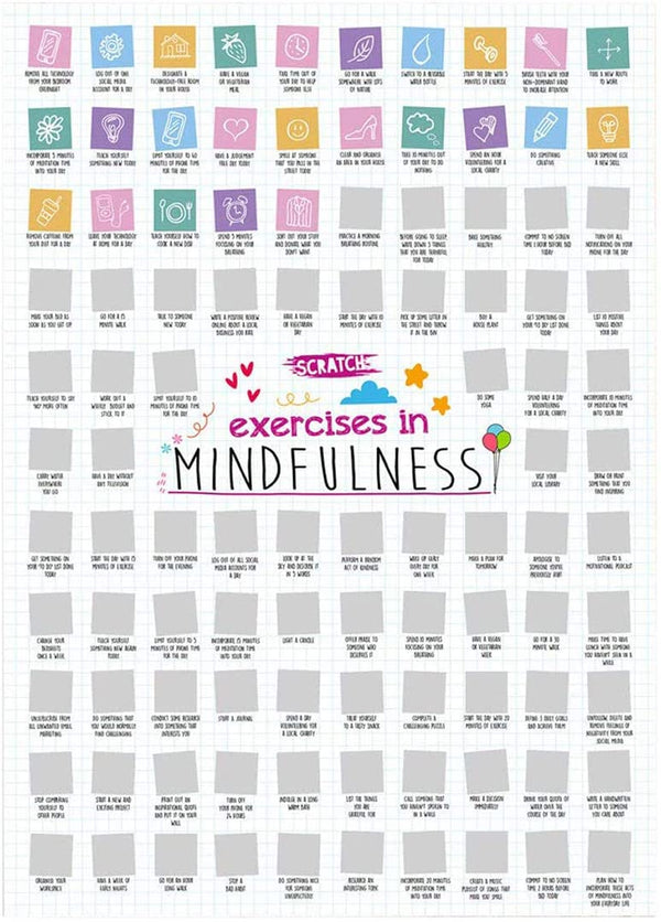 A2 Scratch Off Wall Poster - Mindfulness, Fitness, Cult Movies, Horror Movies