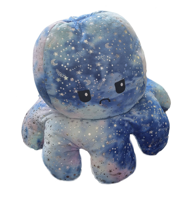 Giant Reversible Octopus - Moon Sun Star sparkles - Tie Dye Design