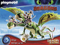 PLAYMOBIL DreamWorks Dragons 70730 Dragon Racing: Ruffnut and Tuffnut with Barf and Belch