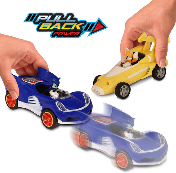 NKOK Sonic Transformed All-Stars Racing Pull Back Action: Tails and Sonic Hedgehog