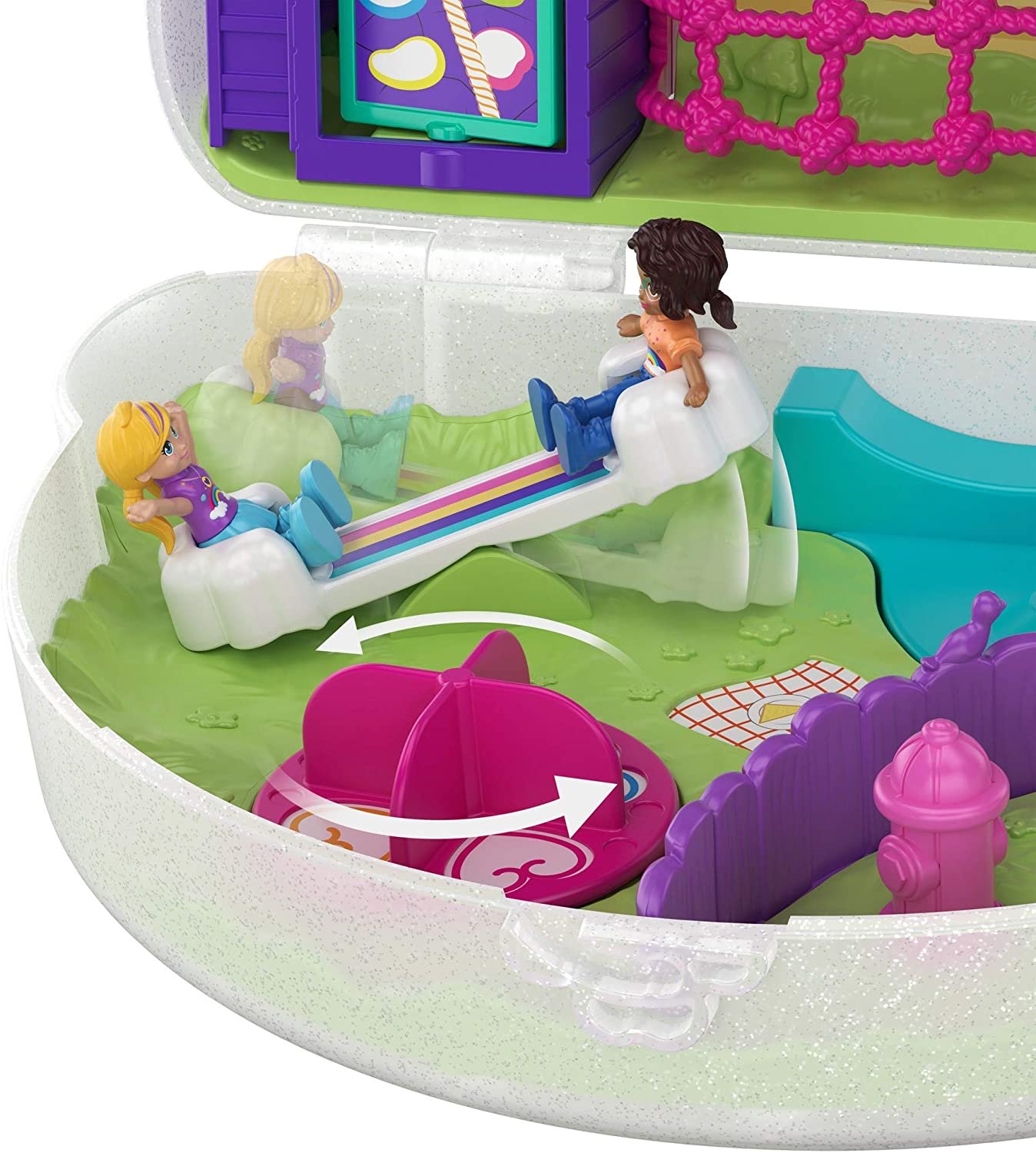 BOX DAMAGE - Polly Pocket GKJ65 Rainbow Dream Purse