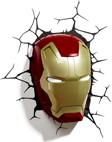 Box Damaged - Marvel Iron Man 3d Wall Light