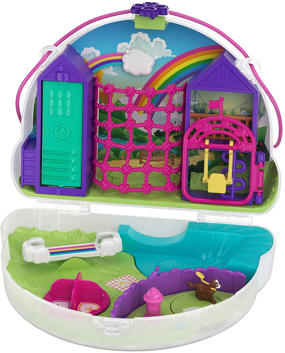 BOX DAMAGE - Polly Pocket GKJ65 Rainbow Dream Purse