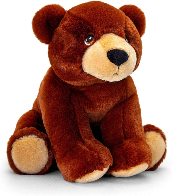 Keeleco 100% Recycled Plush Eco Toys (Grizzly Brown Bear)
