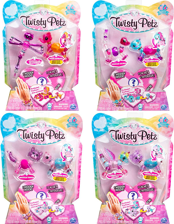 Twisty Petz 3-Pack Surprise Collectible Bracelet Set for Kids - Series 4